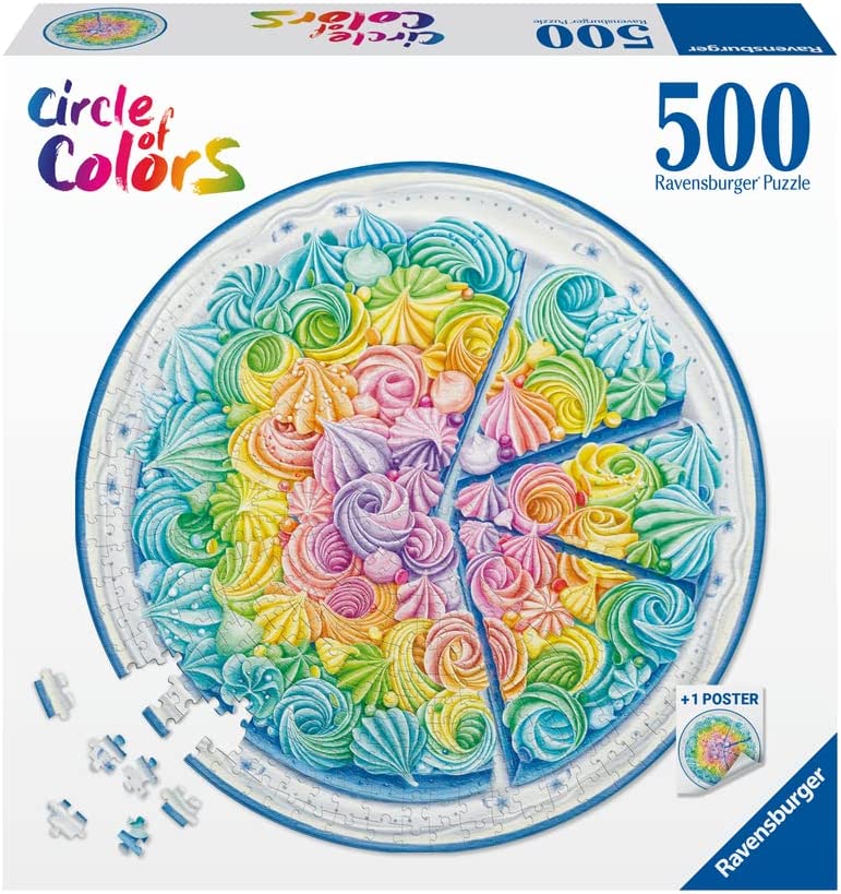 RAVENSBURGER 500, RAINBOW CAKE - 500 PIÈCES - RAVENSBURGER