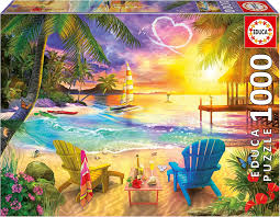 EDUCA - Plage d'amour, 1000 pcs - 1000 PIÈCES - educa