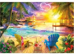 EDUCA - Plage d'amour, 1000 pcs - 1000 PIÈCES - educa