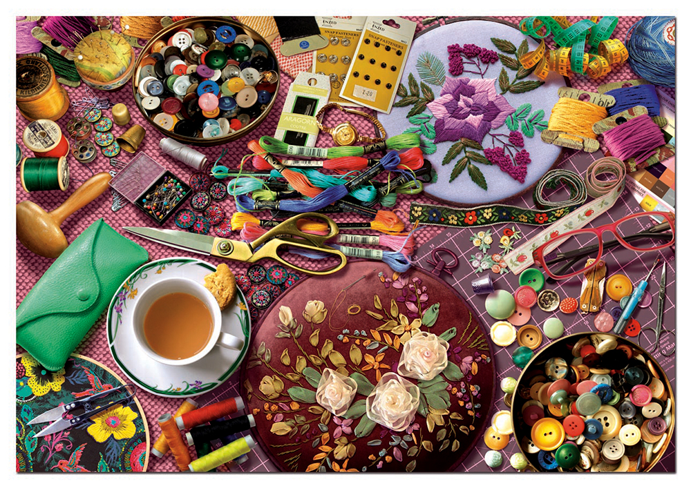 Educa, la table de Couture 2000pieces - 2000 PIÈCES ET PLUS - educa