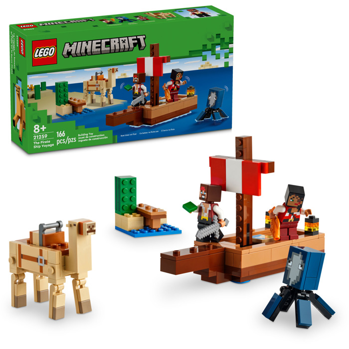 Minecraft - Le voyage du bateau pirate - CONSTRUCTION - LEGO