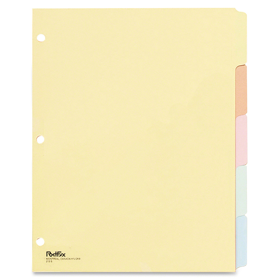 INDEX (5) LETTRE ONGLET COULEUR - RELIURES & PRESENTATION - MICROSOFT