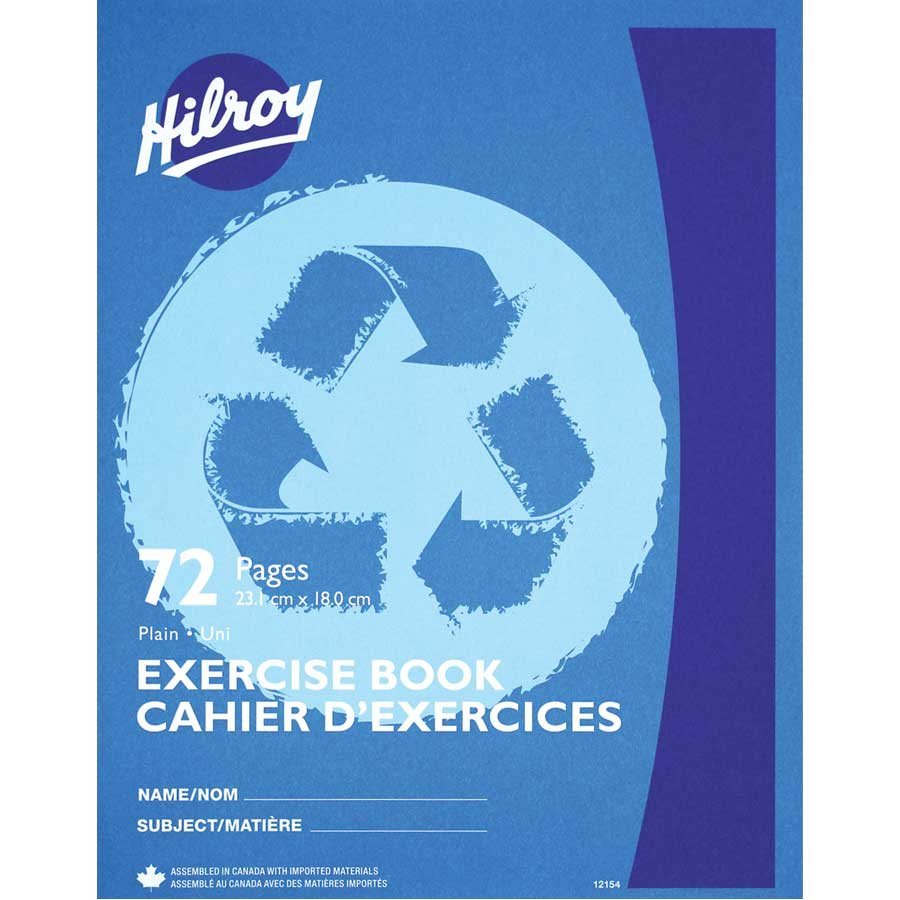 CAHIER UNI 72P RECY 9X7 - - HILROY