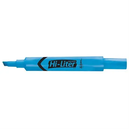 SURLIGNEUR HI-LITER BLEU FLUO - INSTRUMENTS D'ECRITURE - avery