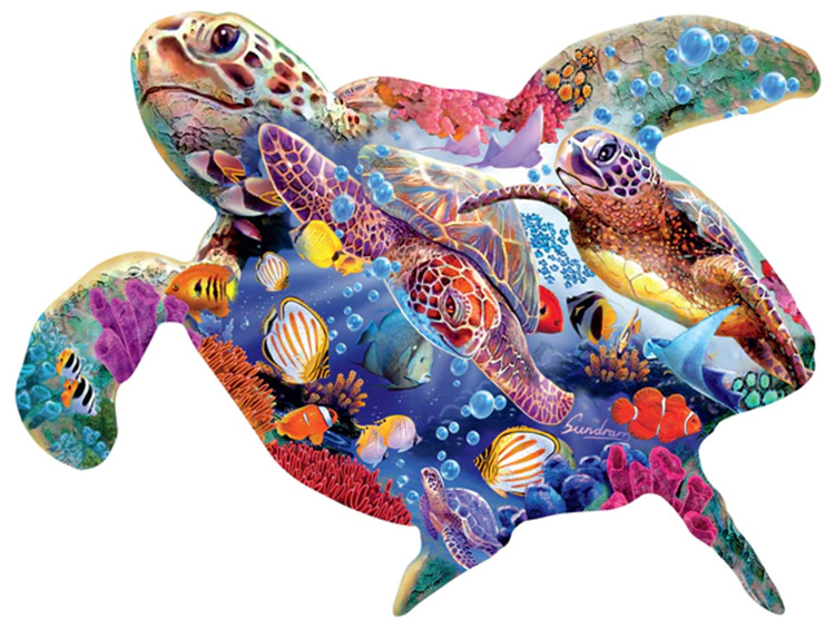 Ceaco - Shaped Tortue, 500 pieces - 500 PIÈCES - CEACO