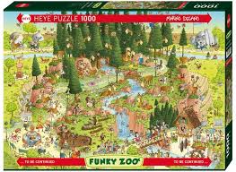HEYE - FUNKY ZOO BLACK FOREST, 1000 - CASSE-TÊTE ADULTES - HEYE