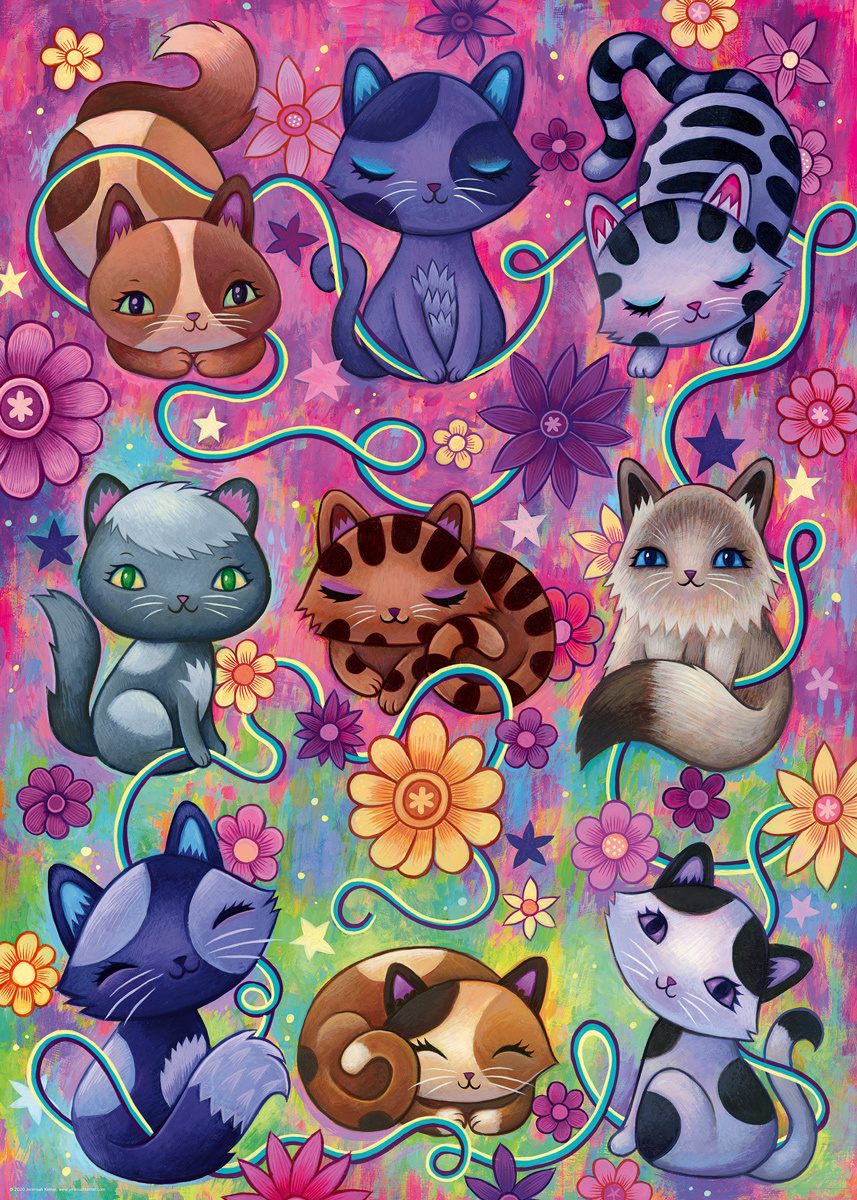 Heye - Dreaming Kitty Cats, 1000 pieces - 1000 PIÈCES - HEYE