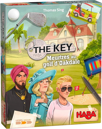 THE KEY MEUTRES AU GOLF D'OAKDALE - JEUX DE STRATEGIE & DE TABLE - HABA