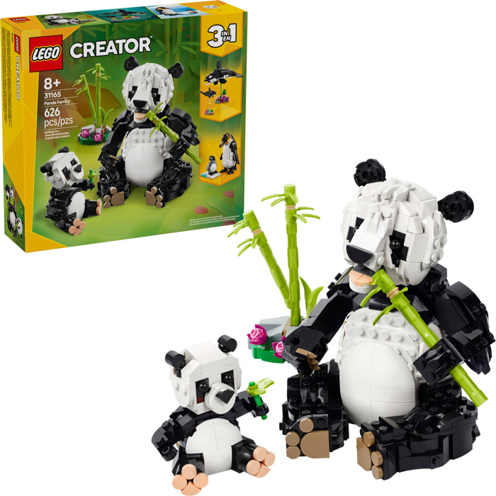 Creator - Famille de pandas, 626 pcs - CONSTRUCTION - RAVENSBURGER