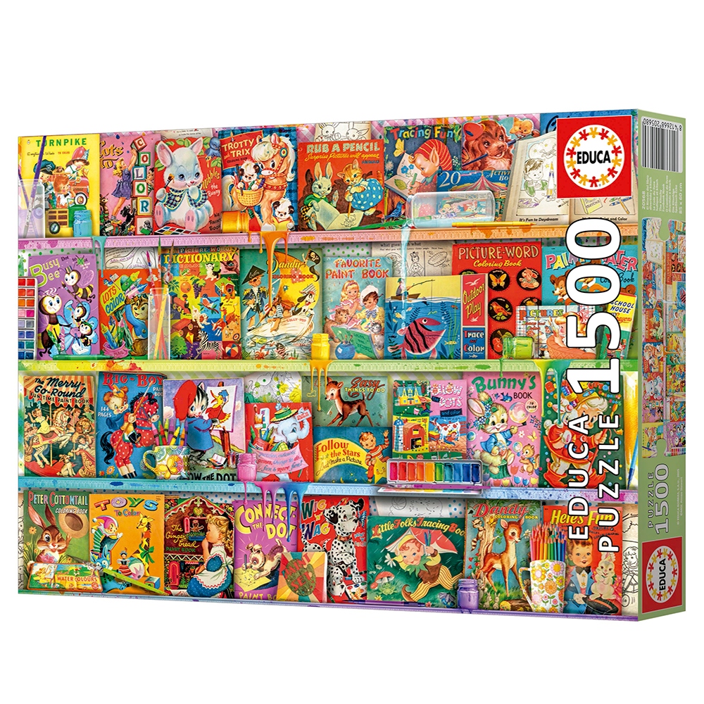 Educa - Livre ludique et Kitsch, 1500pcs - 1500 PIÈCES - educa