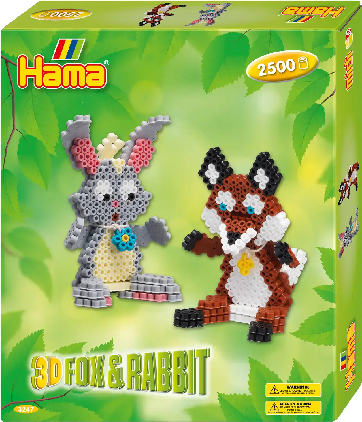 HAMA ANIMAUX 3D - PROJET DE BRICOLAGE - HAMA