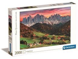Clementoni - Val di funes, 2000 pièces - 2000 PIÈCES ET PLUS - CLEMENTONI