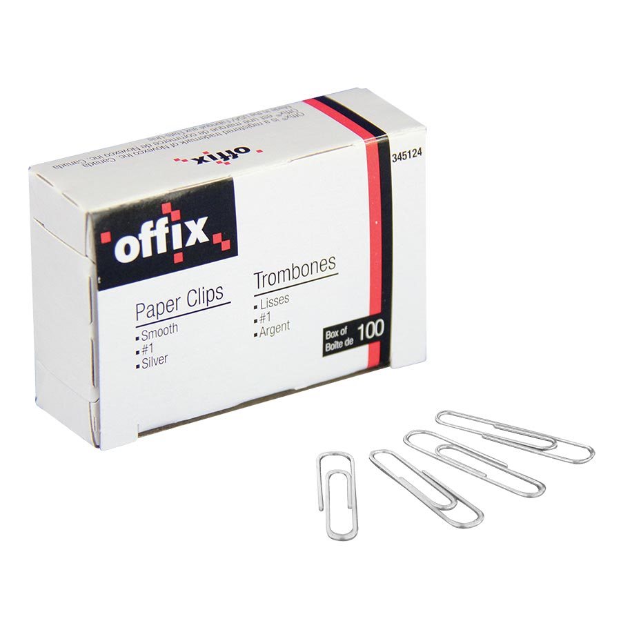 TROMBONES OFFIX UNI - ACCESSOIRES DE BUREAU - OFFIX