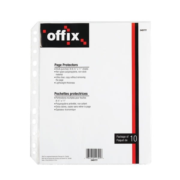 PROTEGE FEUILLE OFFIX - CLASSEMENT & RANGEMENT - MICROSOFT
