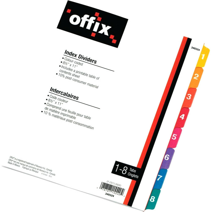 INTERCALAIRE 1A8 LETTRE - RELIURES & PRESENTATION - MICROSOFT