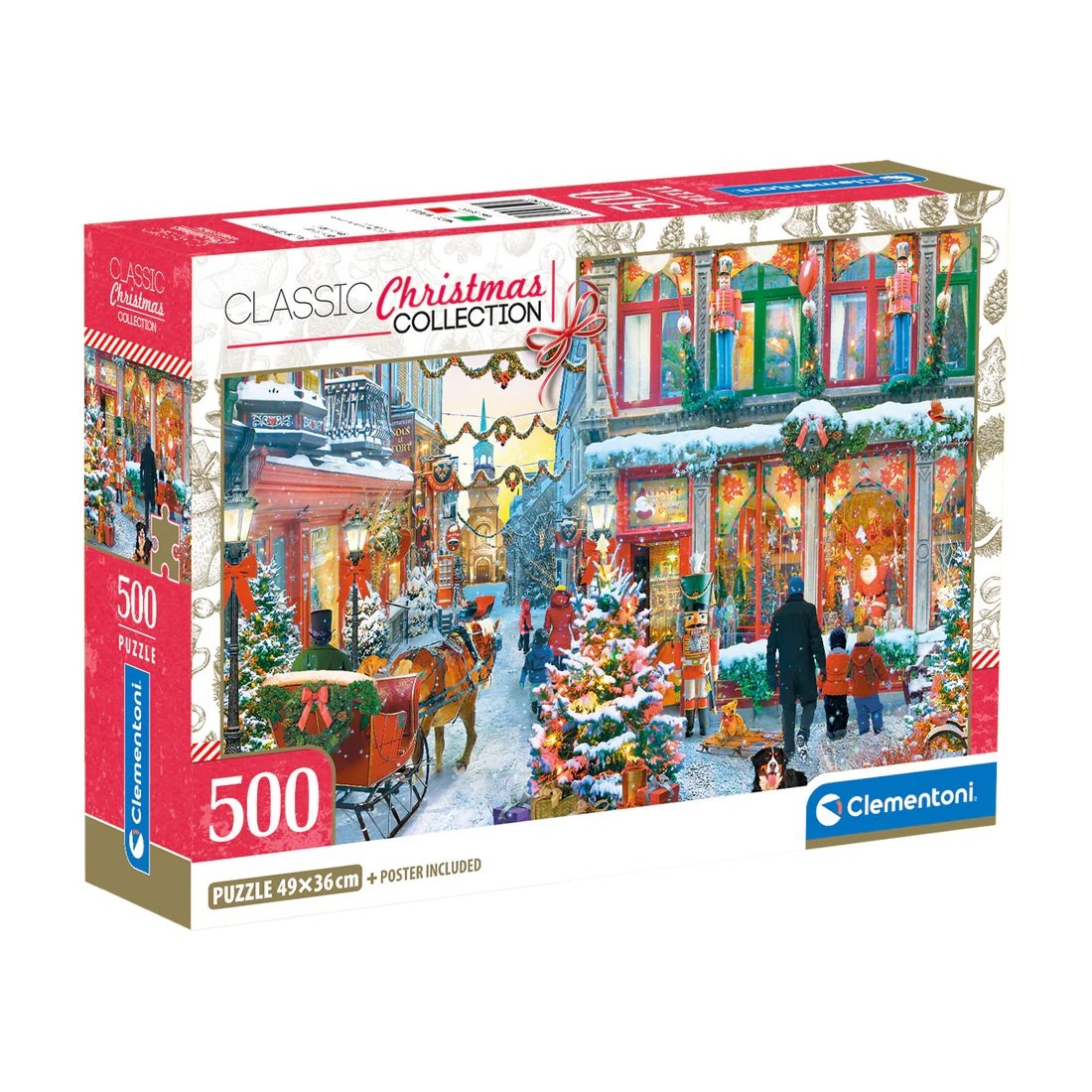 Clementoni - Les joies de Noel, 500 pcs - 500 PIÈCES - CLEMENTONI