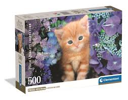 Clementoni - Chaton roux, 500 pièces - 500 PIÈCES - CLEMENTONI