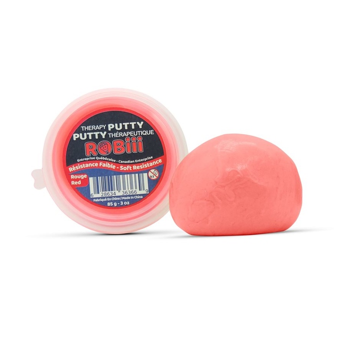 Putty thérapeutique Rouge Malléable - MOTRICITÉ FINE - ROBIII