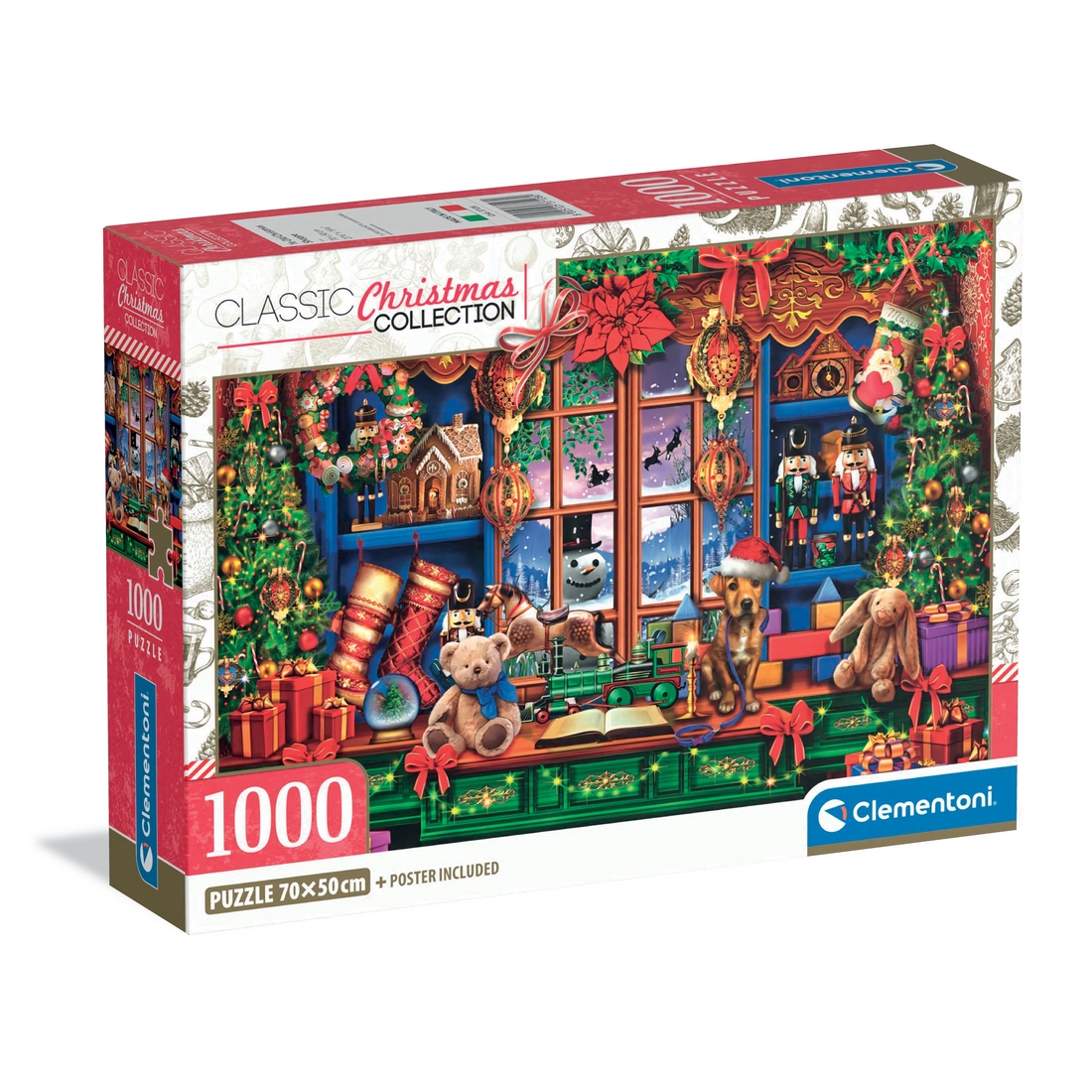 Clementoni - Vieux magasin de Noel 1000p - 1000 PIÈCES - CLEMENTONI