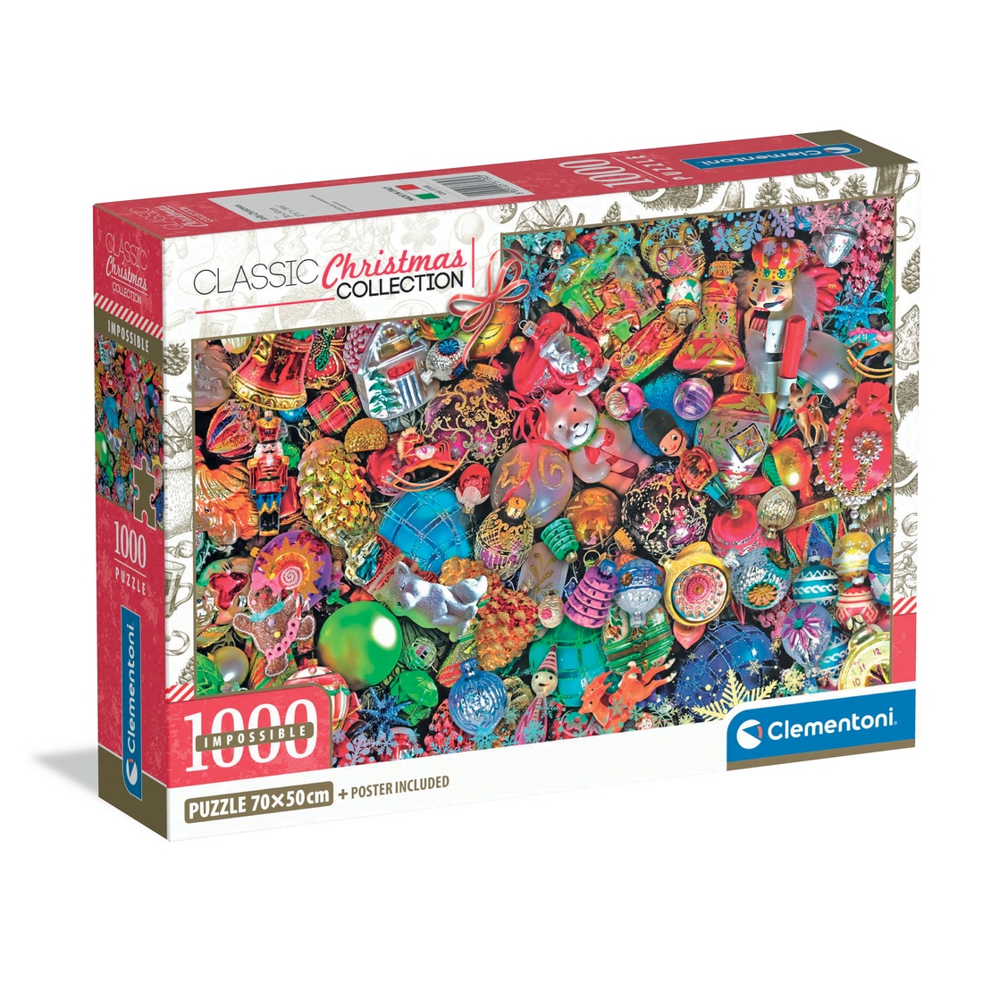 Clementoni - Joie de Noel 1000 pcs - 1000 PIÈCES - CLEMENTONI