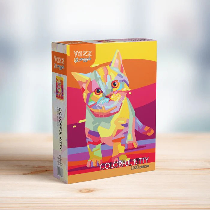 Yazz - Colorful Kitty, 1000 pieces - 1000 PIÈCES - YAZZ