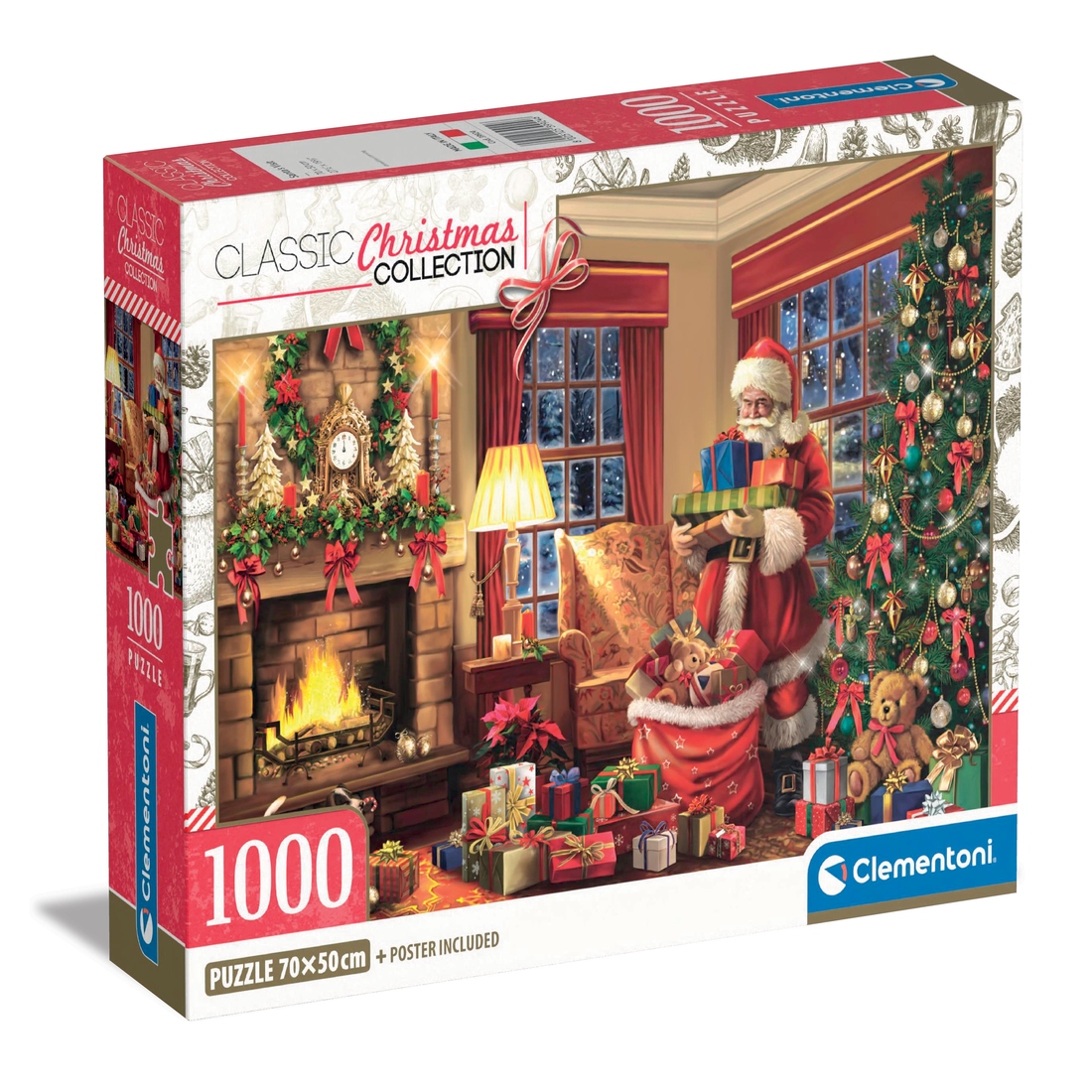 Clementoni - Visite du Pere Noel 1000pcs - 1000 PIÈCES - CLEMENTONI