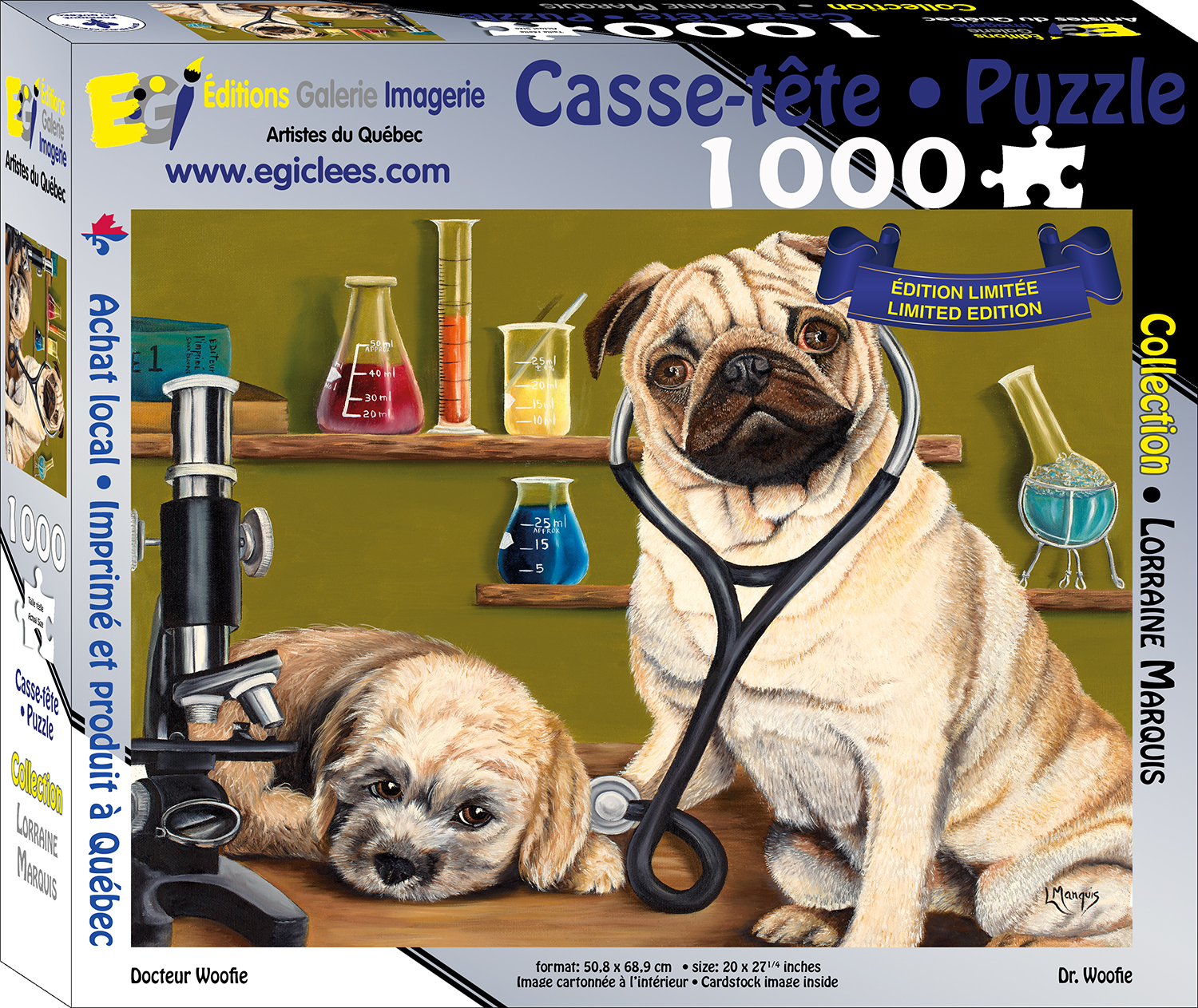 EGL - Docteur Woofie, 1000 pieces - 1000 PIÈCES - EDITIONS GALERIE L'IMAGERIE