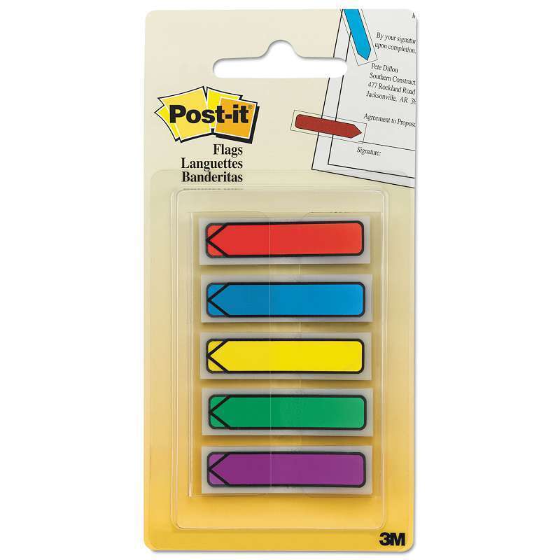 POST-IT LANGUETTE FLECHE (100) 5COUL - PAPETERIE - 3M