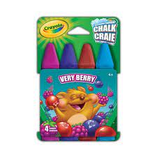 CRAIES POUR TROTTOIR 4 VERY BERRY - DESSIN & COLORIAGE - CRAYOLA