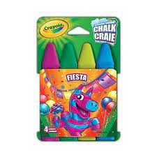 CRAIES POUR TROTTOIR 4 FIESTA - DESSIN & COLORIAGE - CRAYOLA