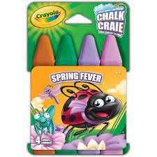 CRAIES POUR TROTTOIR 4 SPRING FEVER - DESSIN & COLORIAGE - CRAYOLA