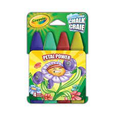 CRAIES POUR TROTTOIR 4 PETAL POWER - DESSIN & COLORIAGE - CRAYOLA