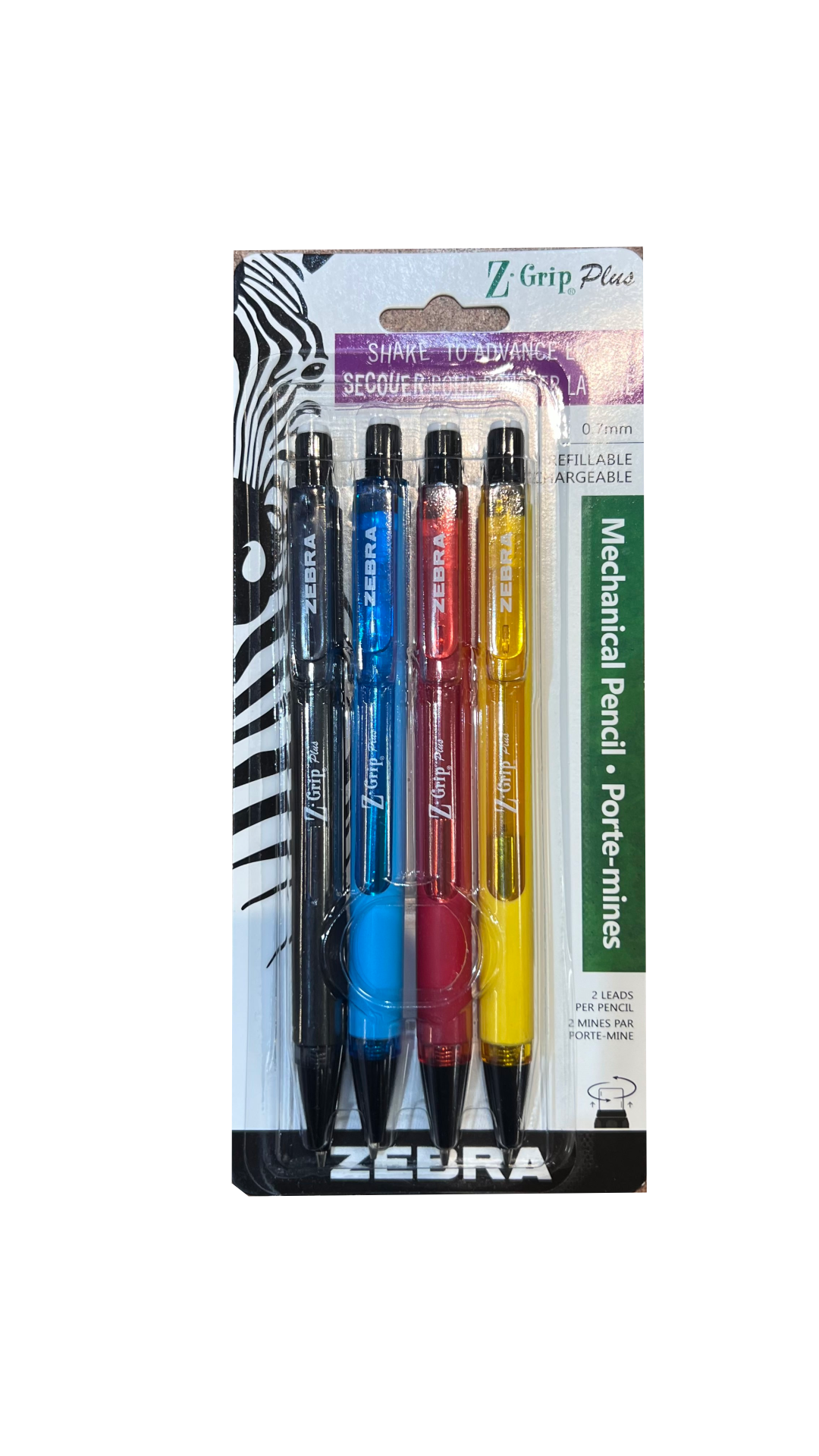 Porte mine 0.7 pqt 4 a secouer - INSTRUMENTS D'ECRITURE - ZEBRA