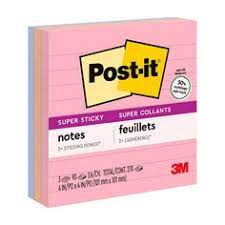 POST-IT RECYCLE SS 4X4 LIGNE BAI - PAPETERIE - POST-IT