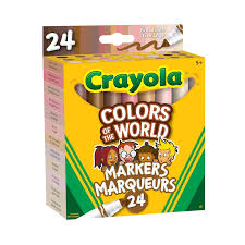 MARQUEURS LARGE COULEURS DU MONDE - INSTRUMENTS D'ECRITURE - CRAYOLA