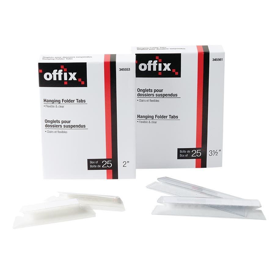 ONGLET FLEX. OFFIX 2 '' CLAIR (25) - CLASSEMENT & RANGEMENT - OFFIX