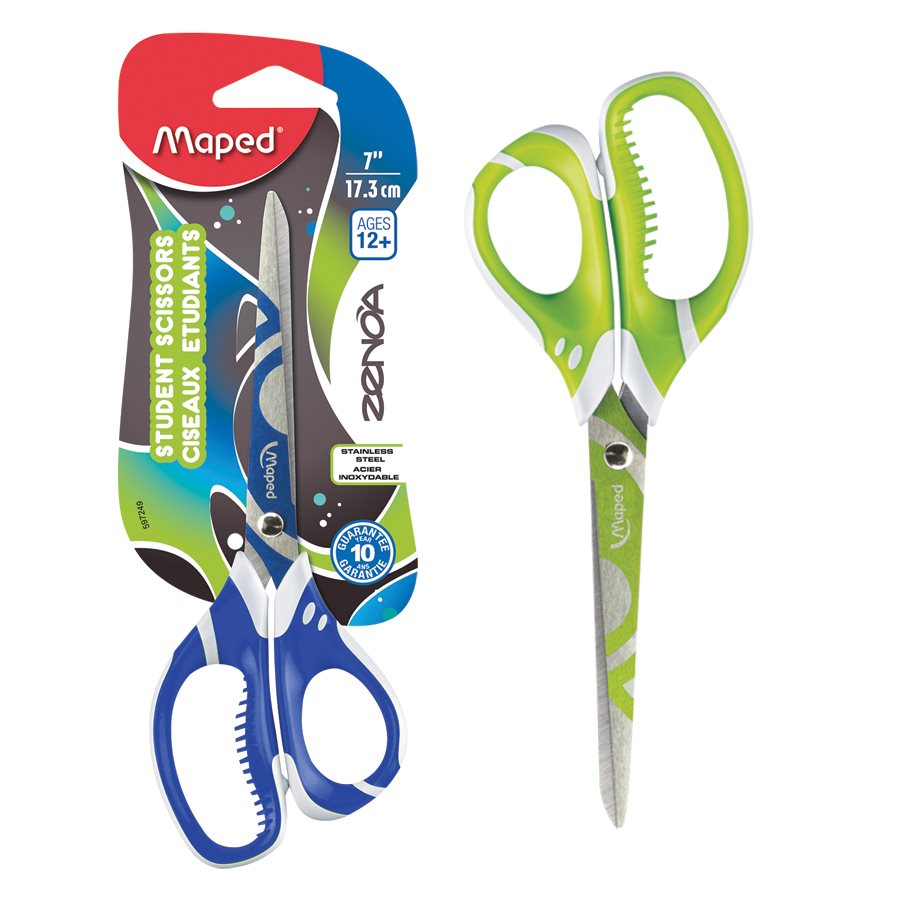 CISEAUX ZENOA 7" /17CM POINTUS - SCOLAIRE - MAPED