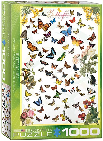 CASSE-TETE 1000 BUTTERFLIES - 1000 PIÈCES - EUROGRAPHICS