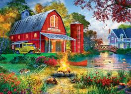 CASSE-TETE 1000 CAMPFIRE BY THE BARN - 1000 PIÈCES - EUROGRAPHICS