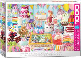 Eurographics - Gateaux d'anniversaire, - 1000 PIÈCES - EUROGRAPHICS