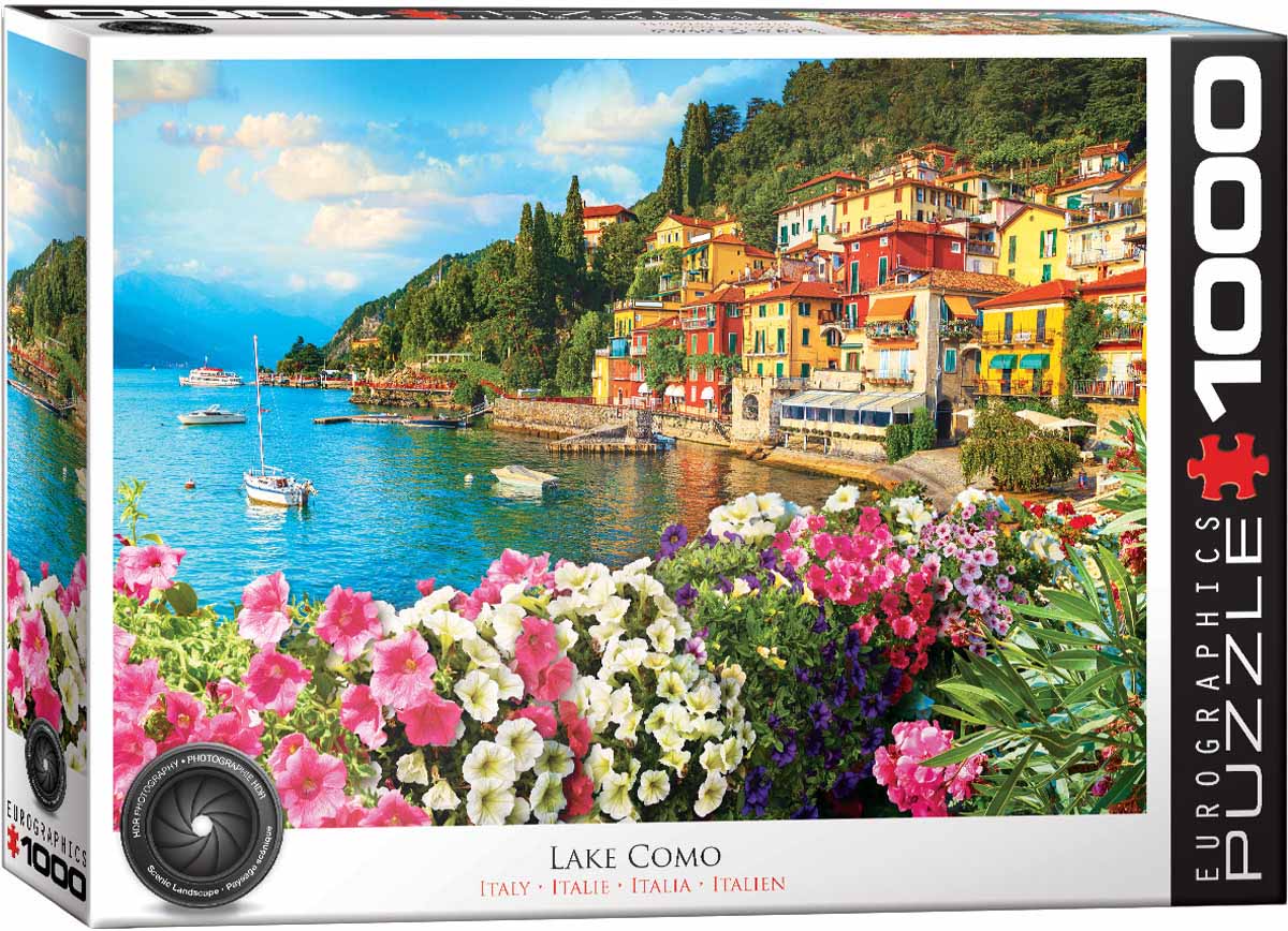 Eurographics - Lake Como, 1000 pieces - 1000 PIÈCES - EUROGRAPHICS