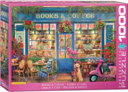 Eurographics - Livres & Café, 1000 - 1000 PIÈCES - EUROGRAPHICS