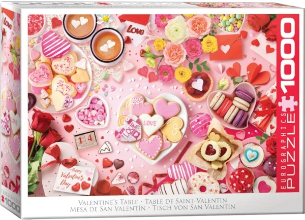 Eurographics - Table de Saint-Valentin - 1000 PIÈCES - EUROGRAPHICS