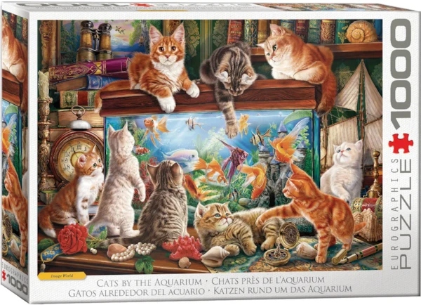 Eurographics - Chats près de l'aquarium - 1000 PIÈCES - EUROGRAPHICS