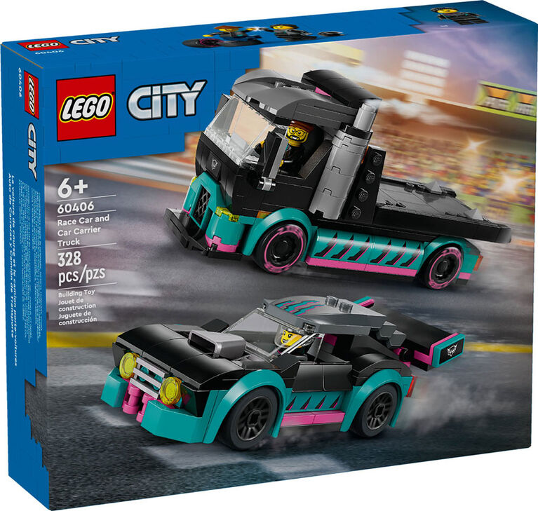 City - La voiture de course et le camion - CONSTRUCTION - LEGO
