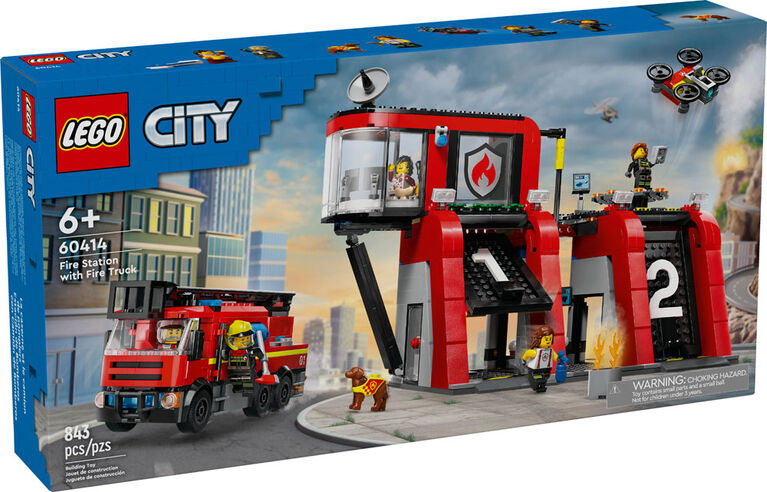 City - Caserne de pompier avec camion - CONSTRUCTION - LEGO