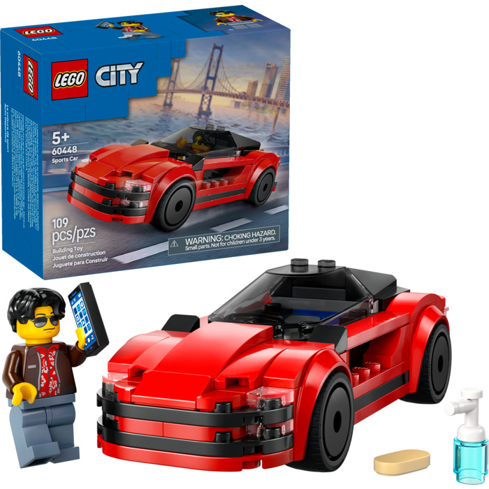 Red sports car, 109 pcs - CONSTRUCTION - LEGO