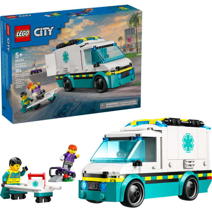 Lego - L'ambulance d'urgence, 184 pcs - CONSTRUCTION - LEGO