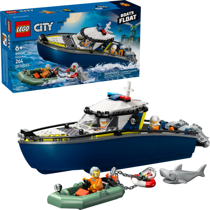 City - Poursuite de police en bateau - CONSTRUCTION - LEGO
