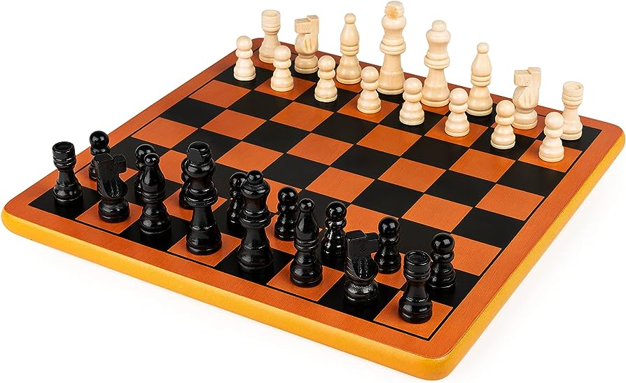 JEU D'ECHECS EN BOIS - 48 PIÈCES - SPIN MASTER
